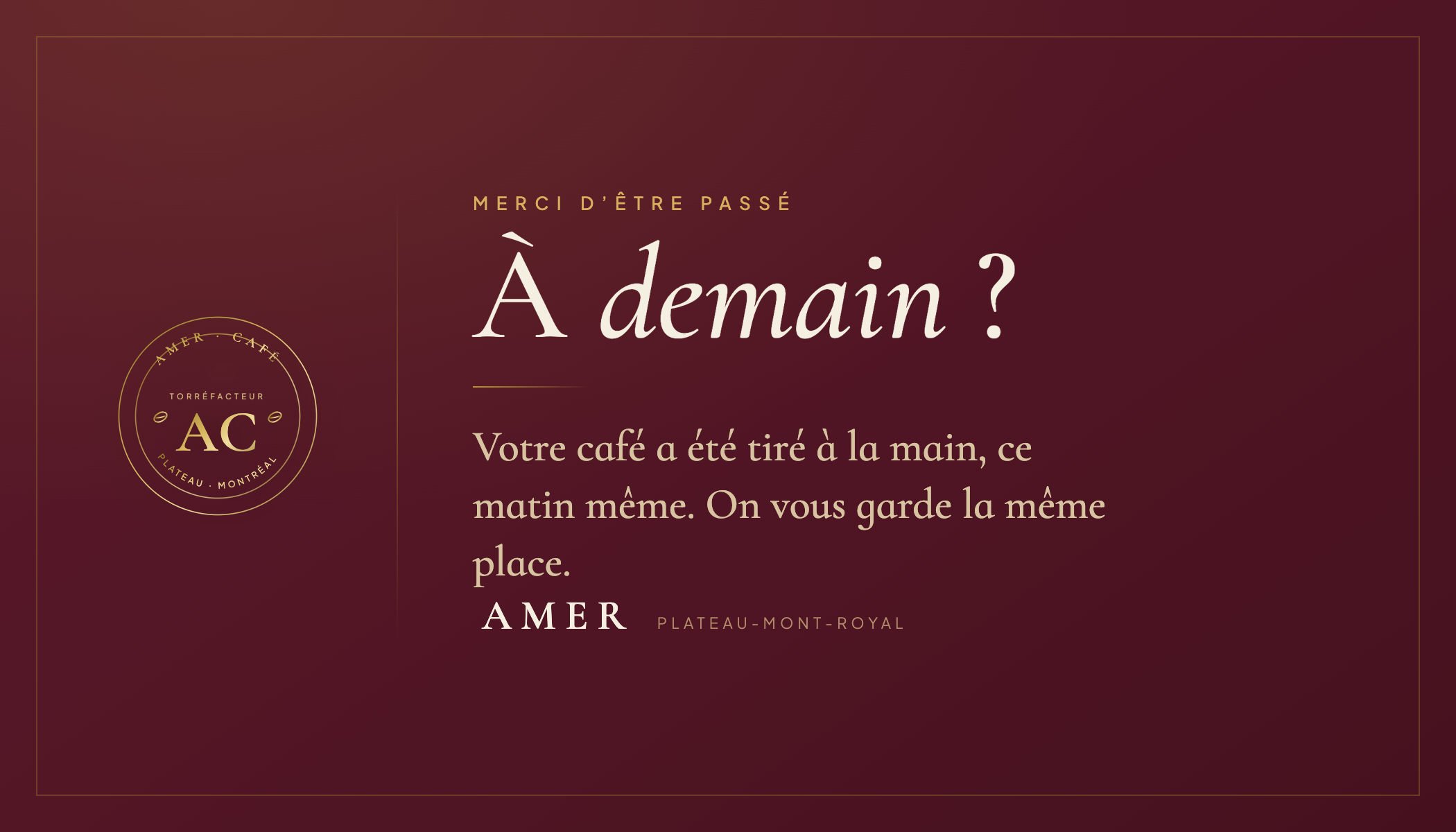 Carte de remerciement
