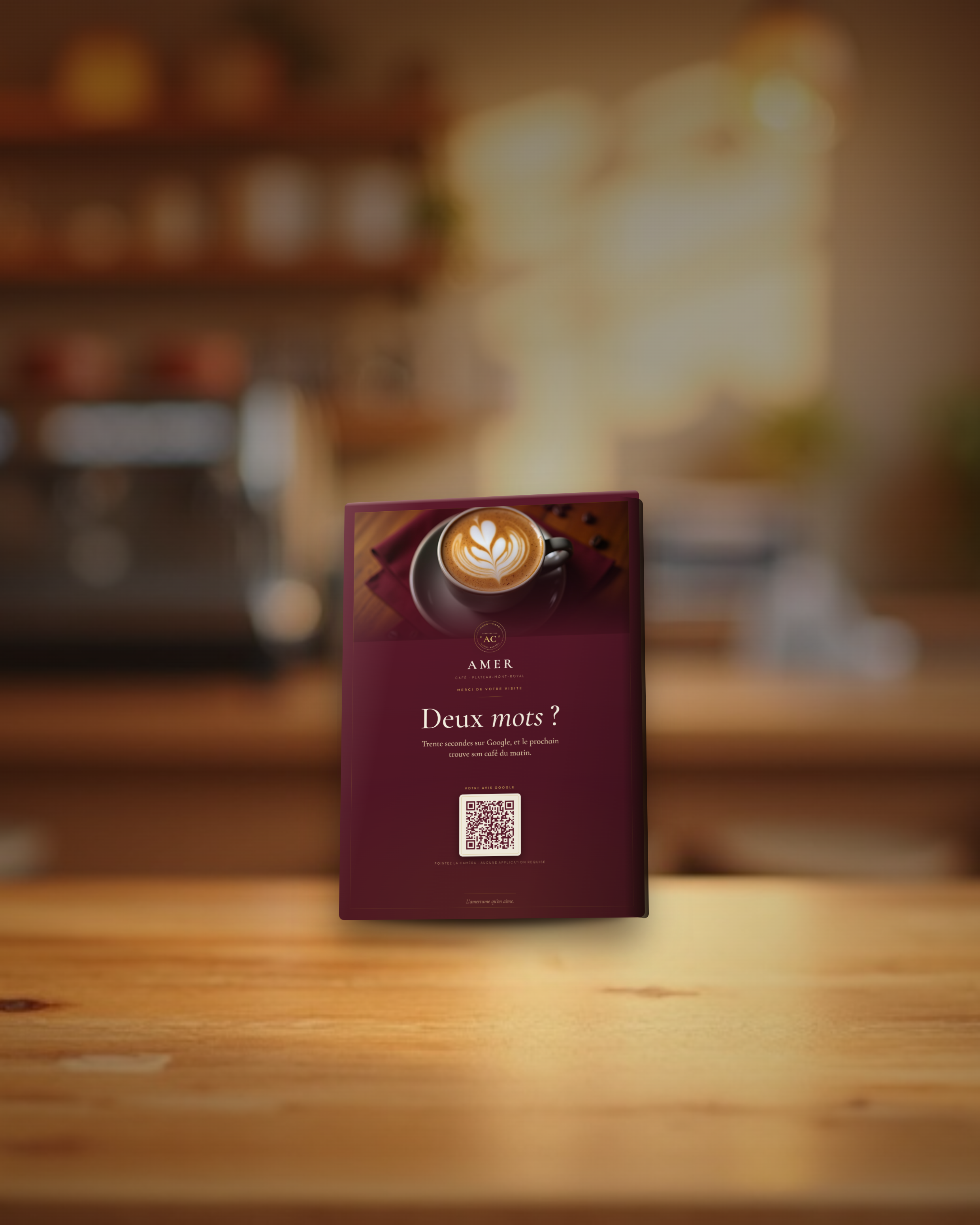 Mockup comptoir Amer Café